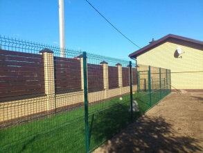 3D заборы 30 метров фото с установкой