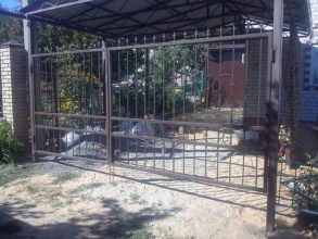 Решетчатые ворота распашные - пример 12 фото в Шахунье