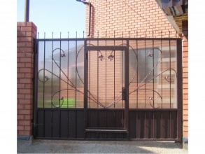 Кованые заборы с поликарбонатом 80 метров фото в Шахунье