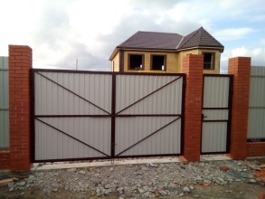 Забор с воротами и калиткой 90 метров фото в Шахунье