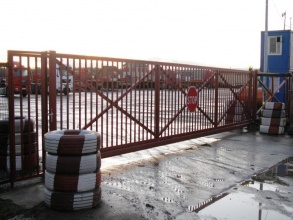 Решетчатые ворота откатные - пример 12 фото в Шахунье